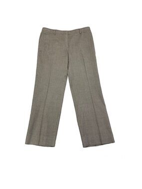 Akris Punto tan brown wool trousers dress pants Sz 12